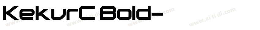 KekurC Bold字体转换